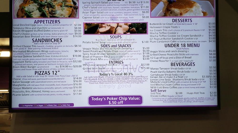 The Chive Simply Good Cafe & Market Menu image 2